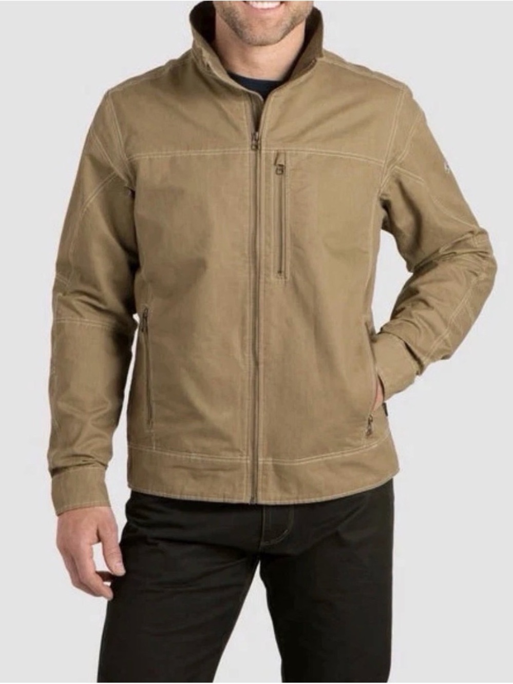 Kuhl Men's Khaki Tan Lightweight Utility Jacket EXCELLENT Large